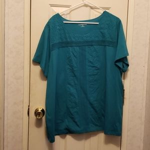 Croft & Barrow Women's Teal Blouse